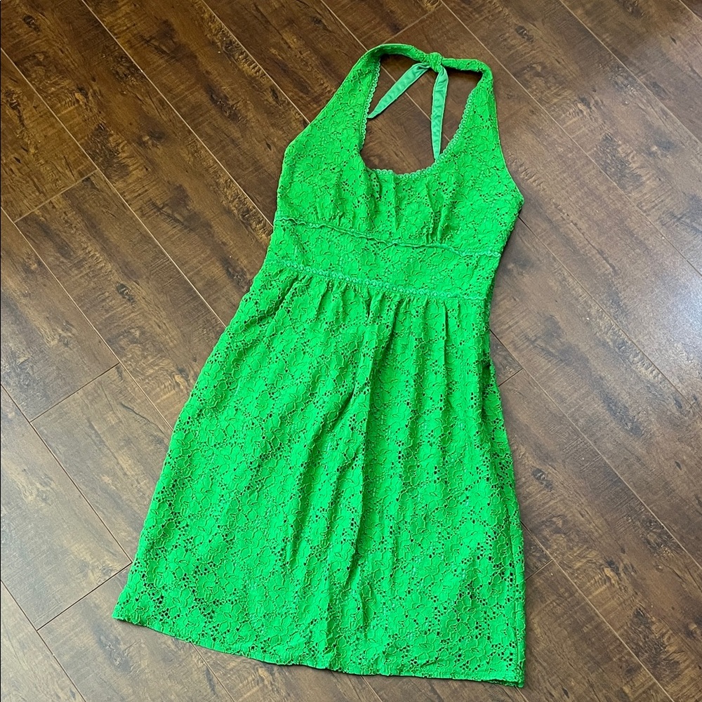 Laundry by Design Vibrant Green Backless Dress